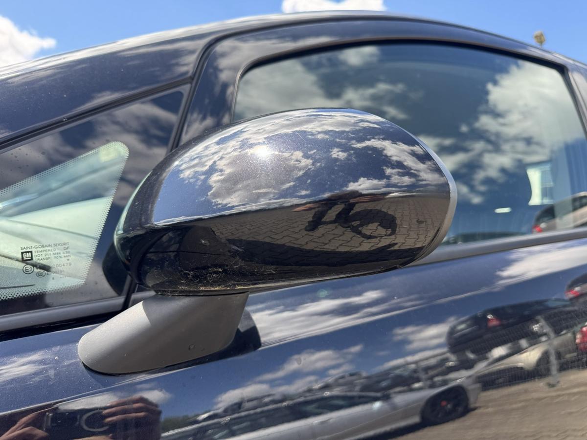 Opel Corsa D original Au&szlig;enspiegel links elektrisch verstellbar Z20R Saphirschwarz Metallic Bj.2008
